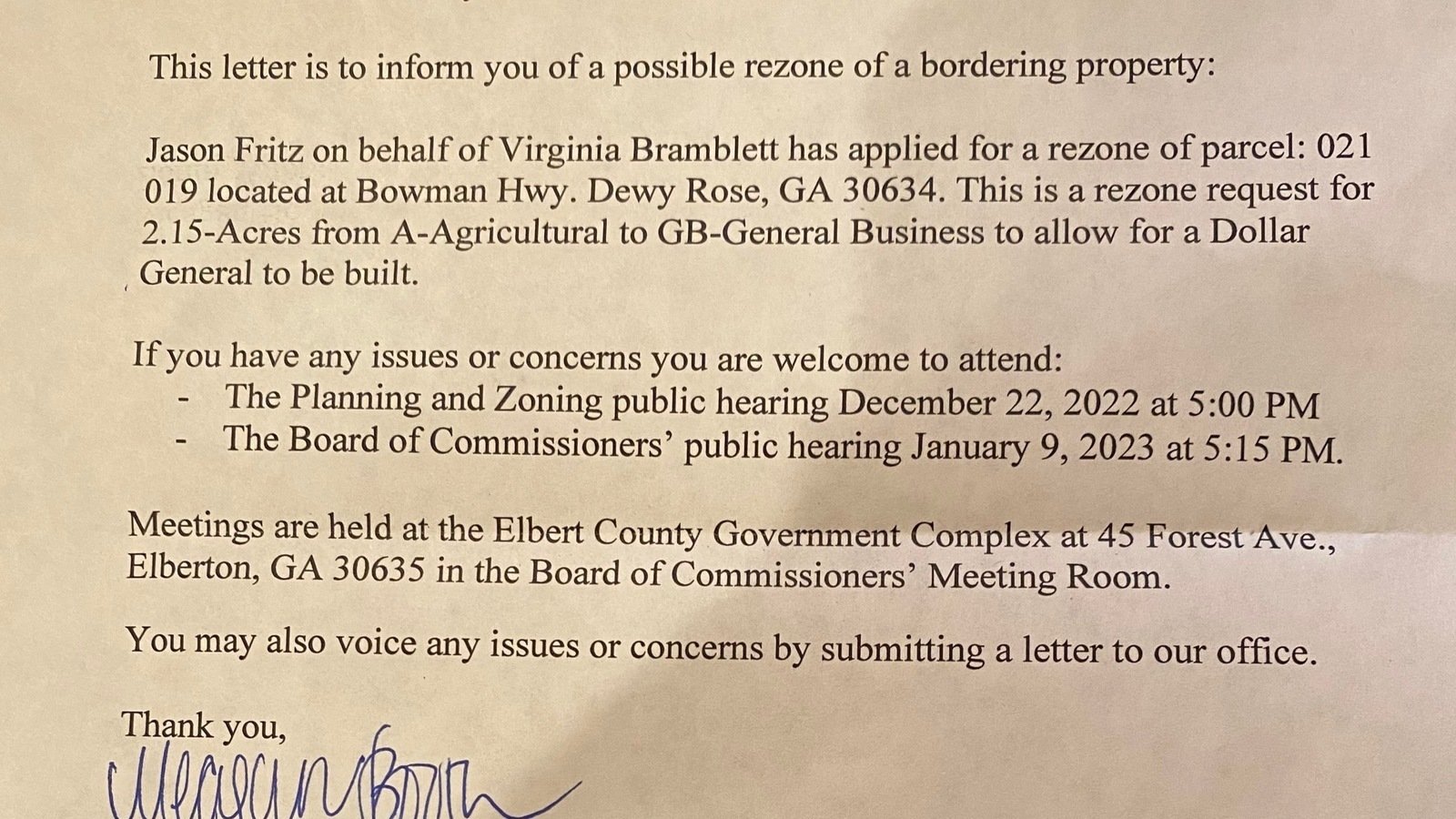 Petition · STOP the Dewy Rose Dollar General Construction United