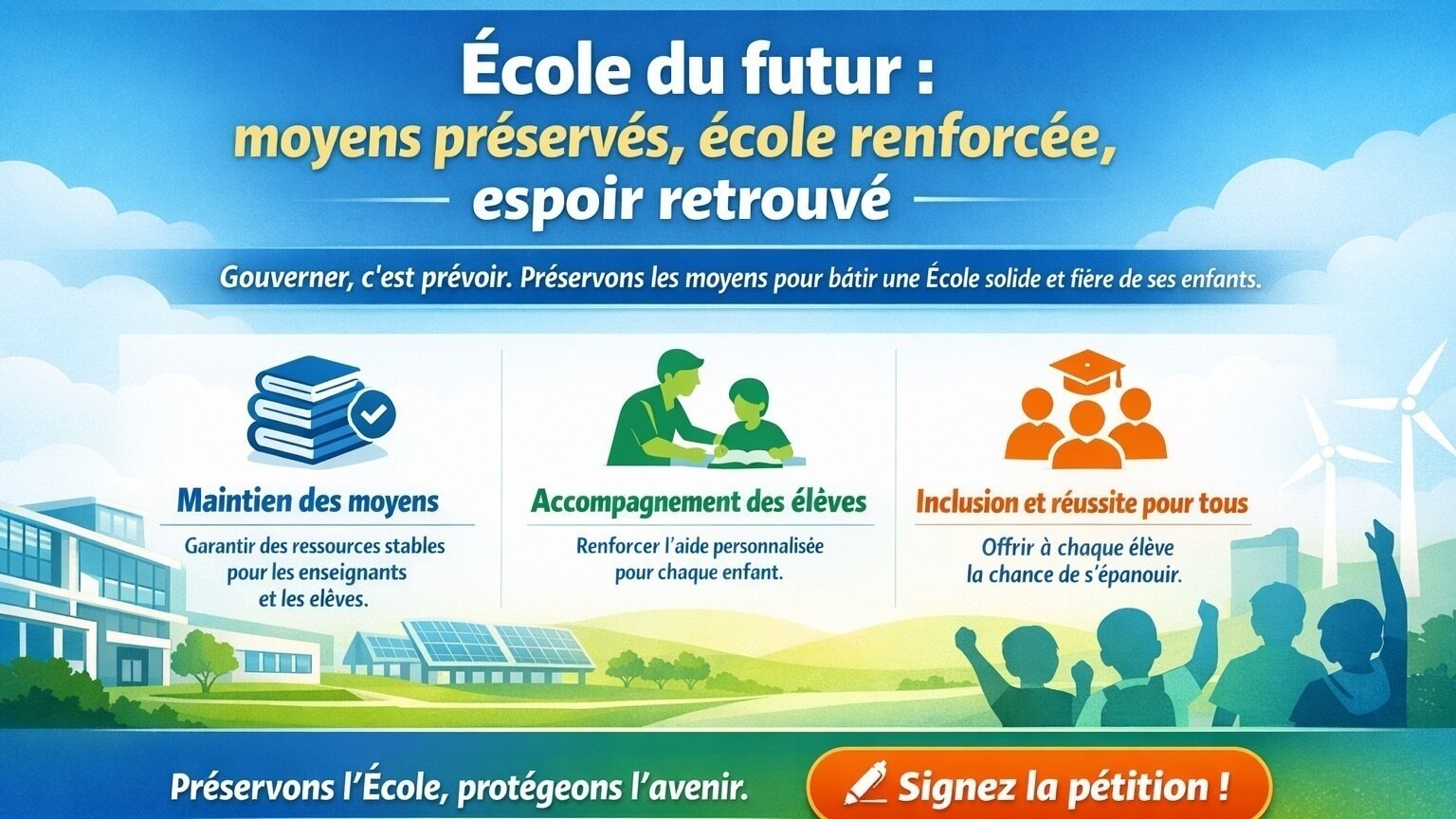 Pétition · Gouverner, c’est prévoir : préservons les moyens de l’École ...