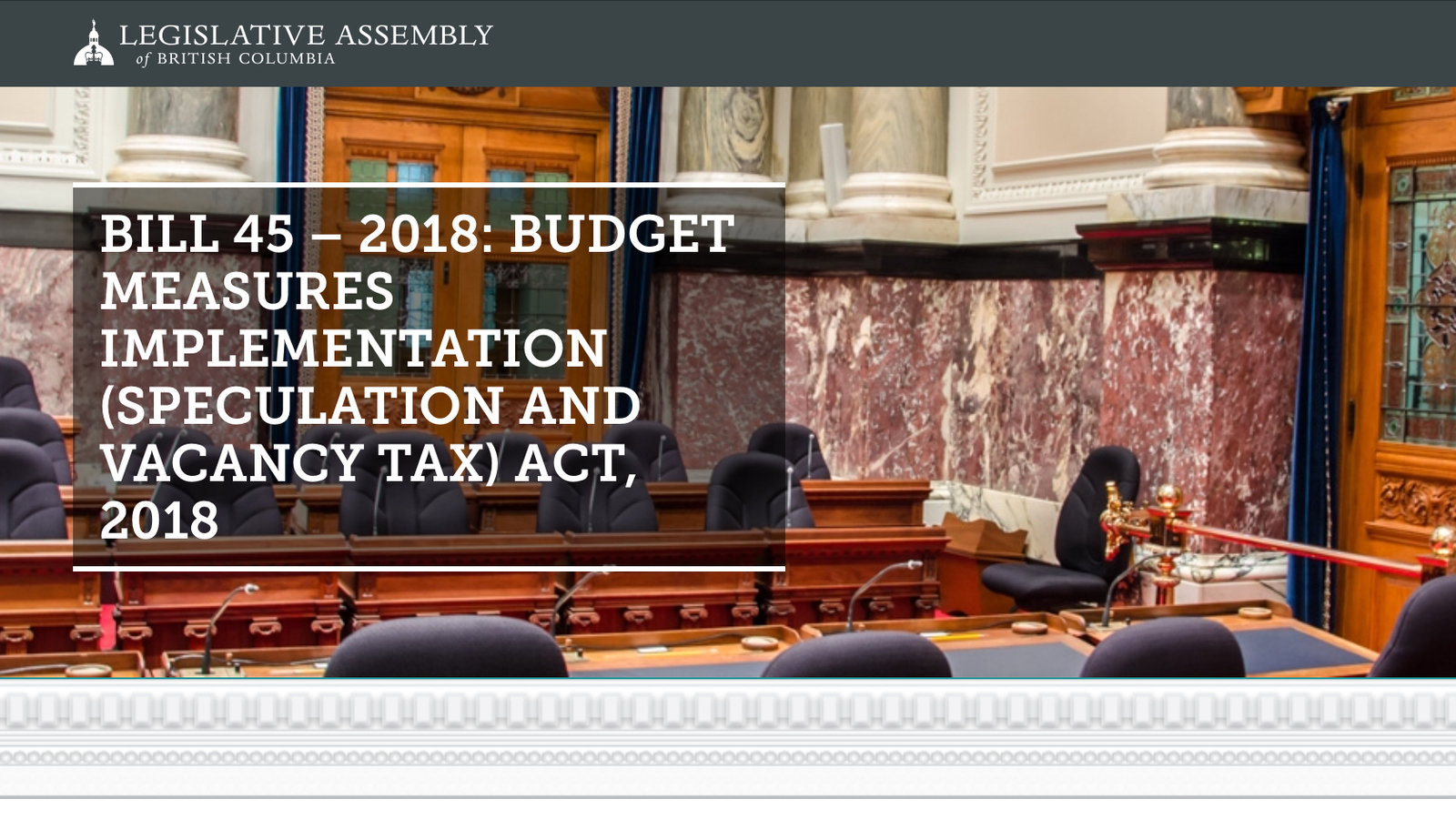 Petition update · BUDGET MEASURES IMPLEMENTATION (SPECULATION AND