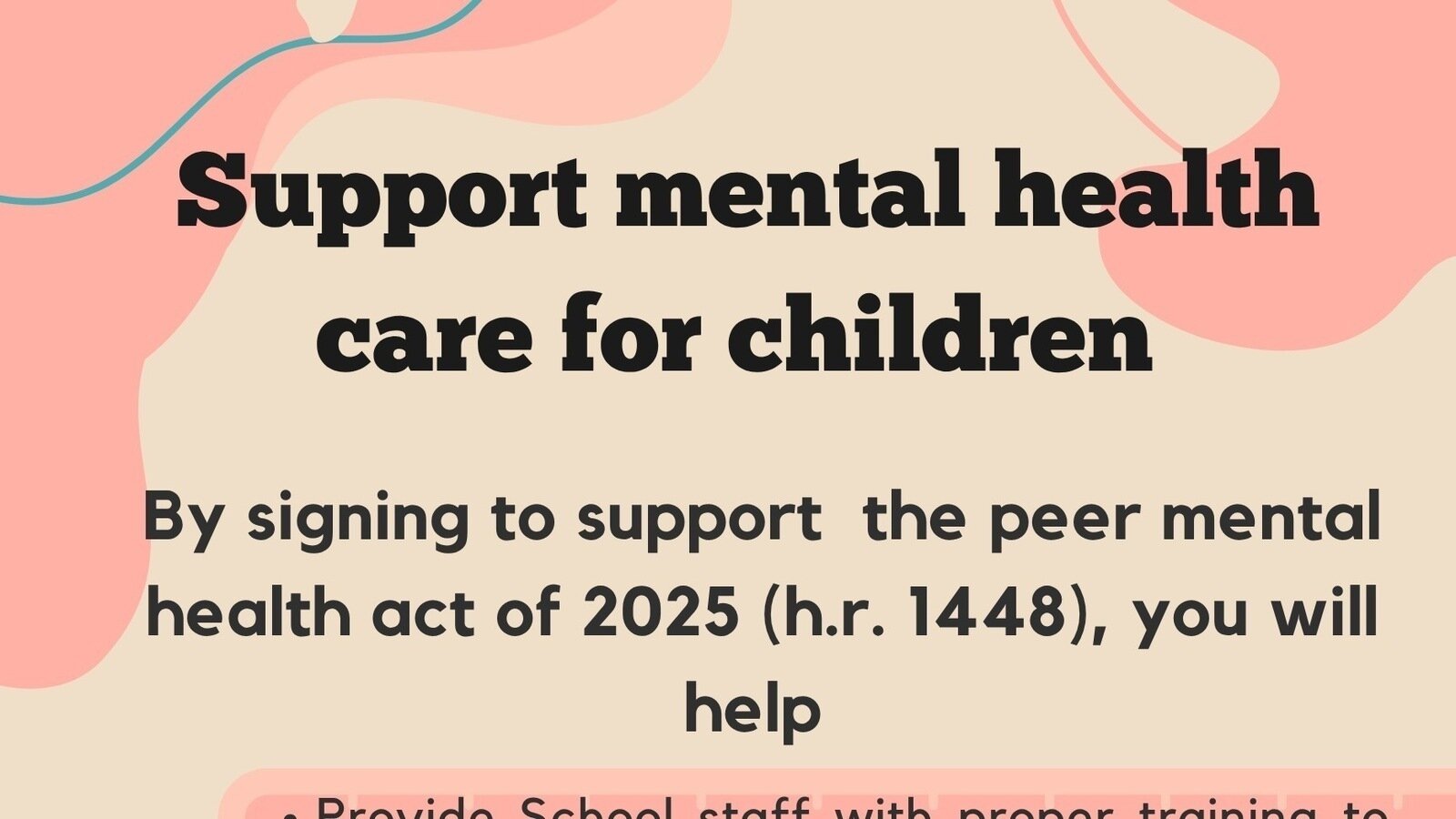 Petition · Support the peer mental health act of 2025 in Texas schools ...