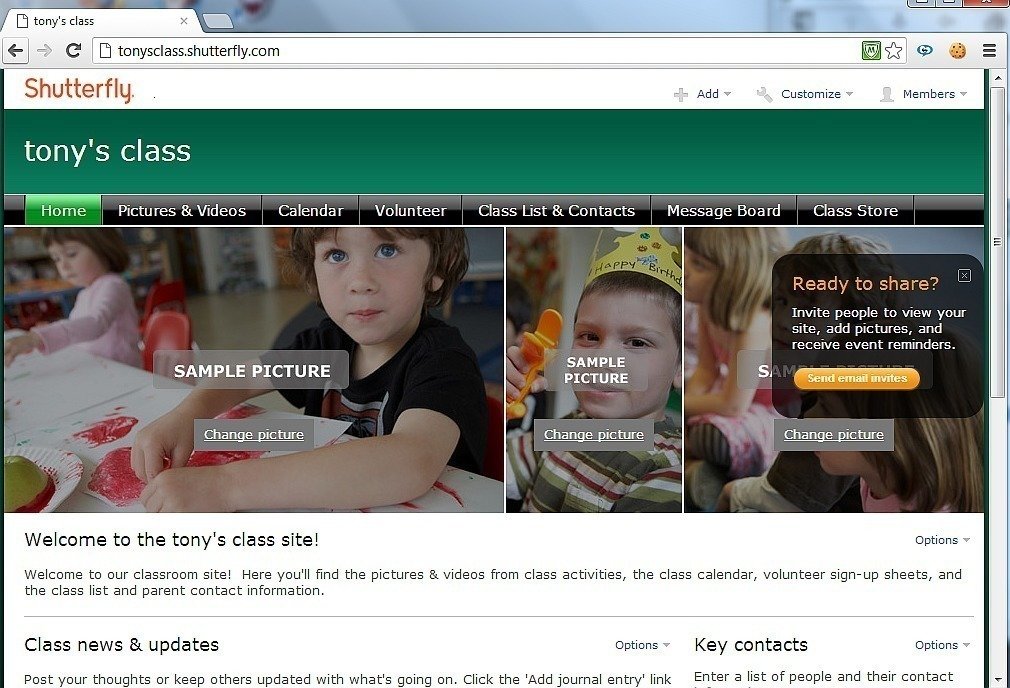 Petition ?? Shutterfly Team Sites Use SSL to protect the security and