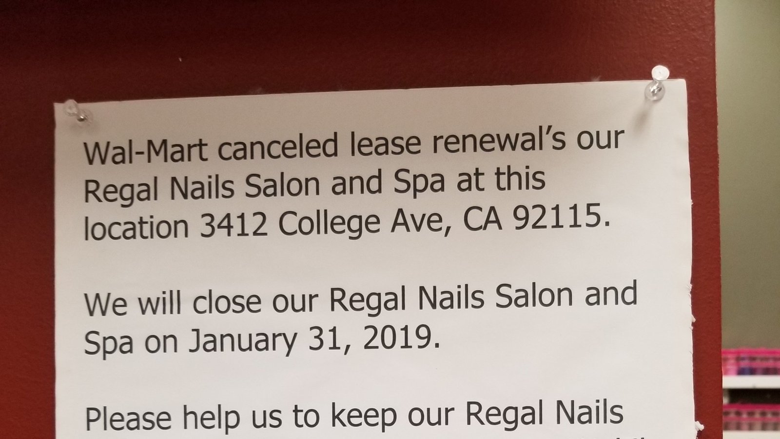Petition · Keep Regal Nails open ·