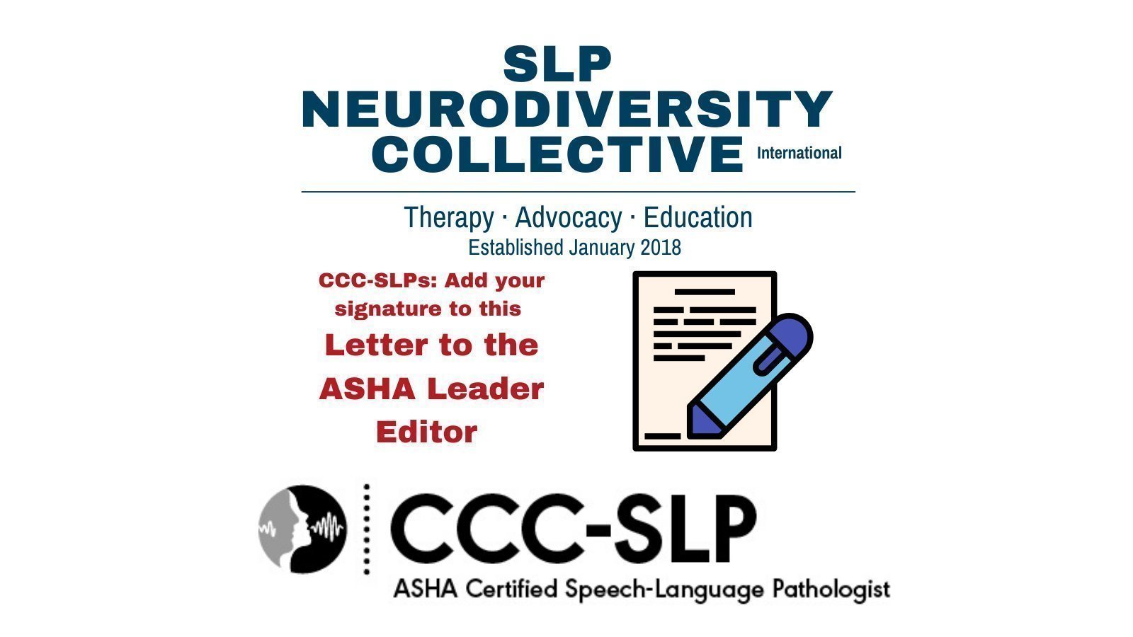 Petition · SLPs, add your signature to our 