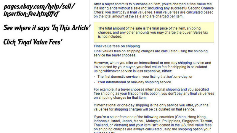 Ebay Insertion Fee >> Petition Stop The Final Value Fee On Shipping Charge Ebay Insertion Fee >> Petition Stop The Final Value Fee On Shipping Charge