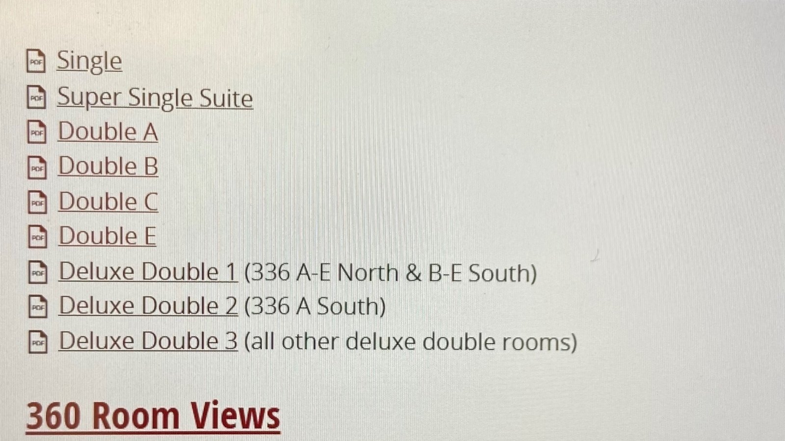 Petition · Keeping deluxe double rooms ·