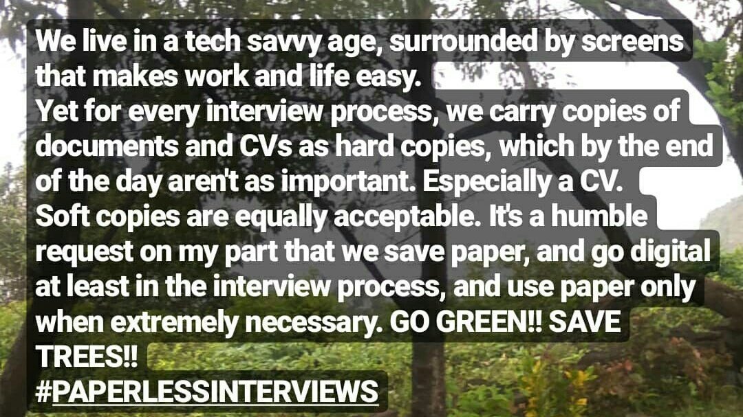 Petition · Paperless Interviews in India India ·