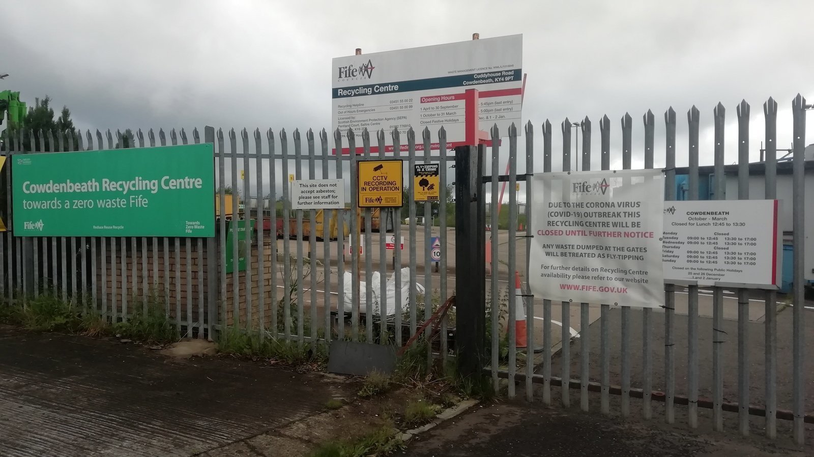 Petition · Fife Council should reopen Cowdenbeath Recycling Centre
