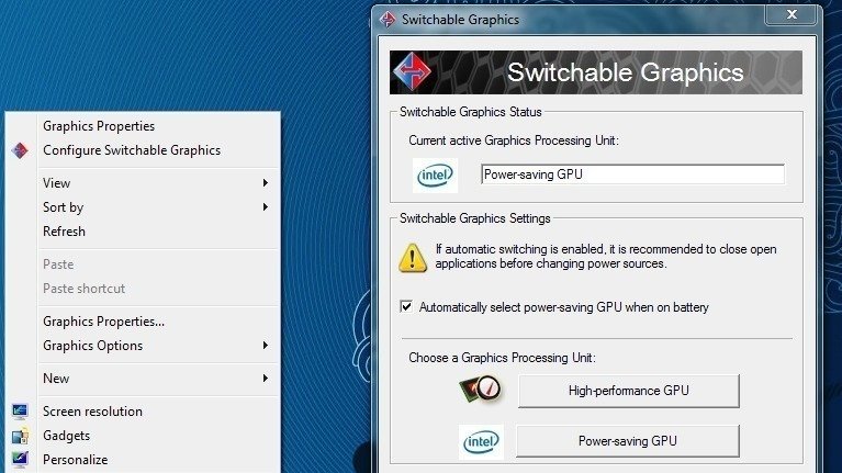 Petición · Fix Hybrid/Switchable Graphics for first generation Intel