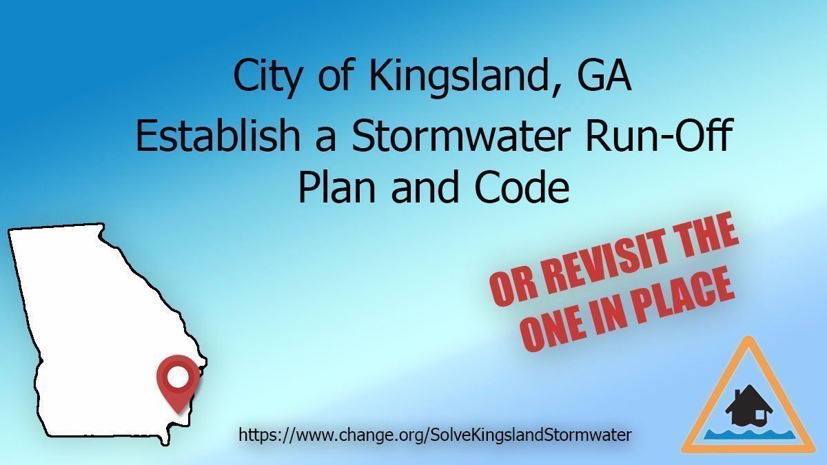 Petition · Establish a Stormwater RunOff Plan and Code for the City of