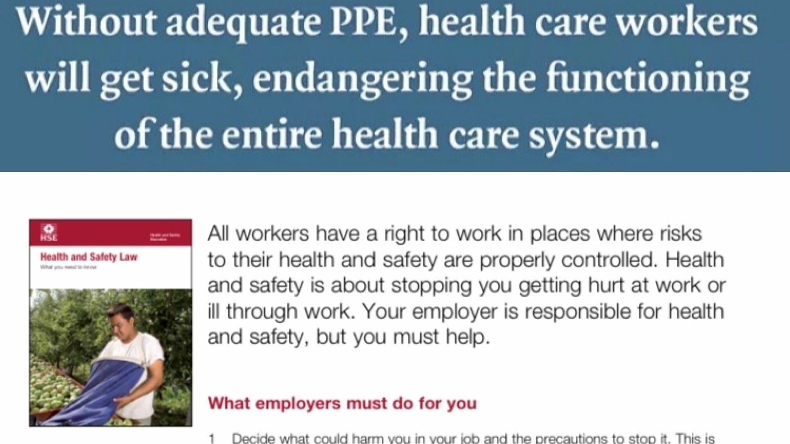 Petition · Correct and enough personal protective equipment for the NHS